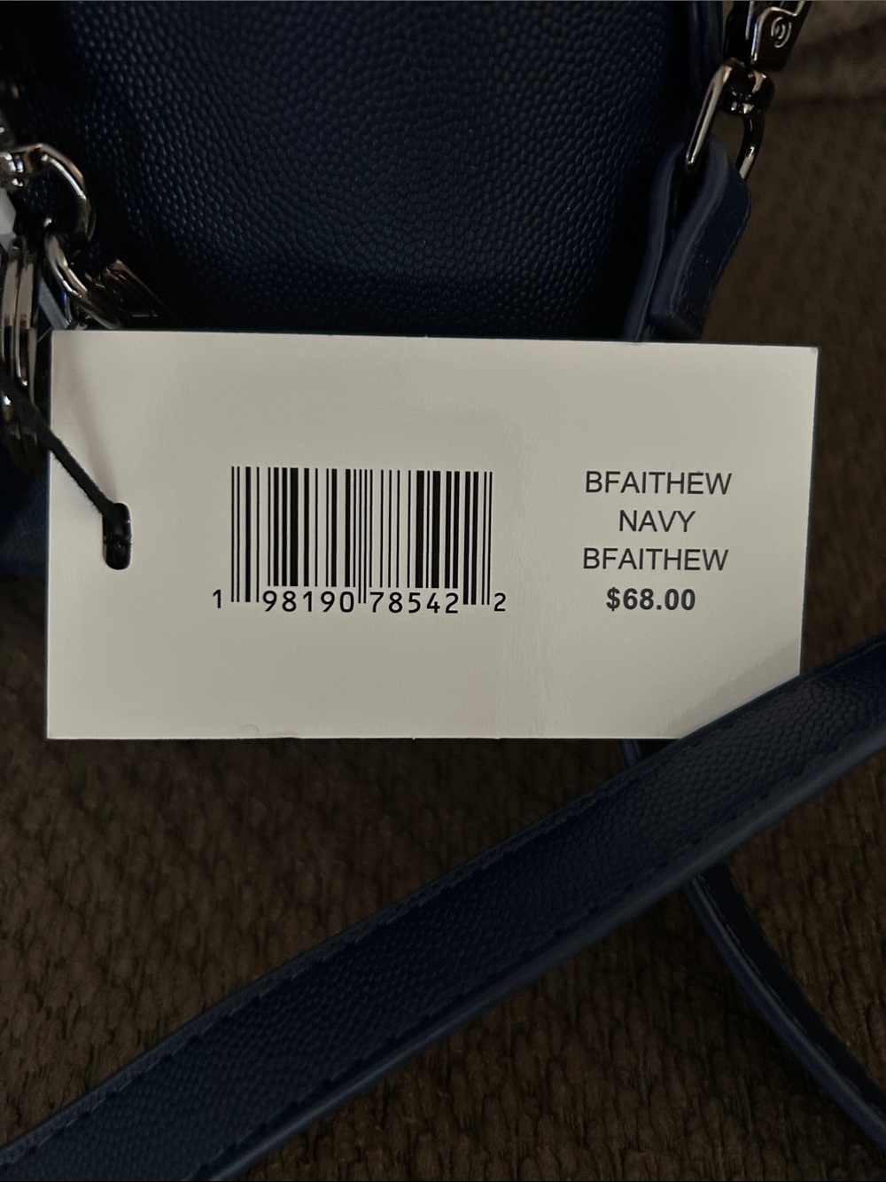 Steve Madden Navy Crossbody Dome Bag with Detachable Strap - Picture 7 of 7